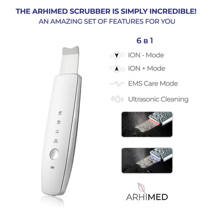 Ultrasonic scrubber for face skin ArhiMED™ PureGlide S7